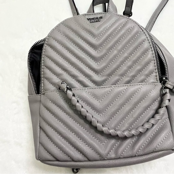 Victorias Secret Gray Quilted Mini Backpack - Picture 7 of 11